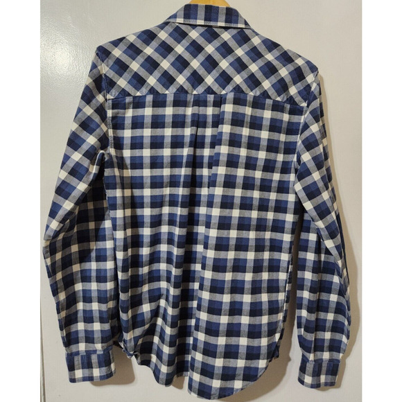 Helly Hansen Blue and White Plaid Casual Button Down Shirt - Picture 5 of 7